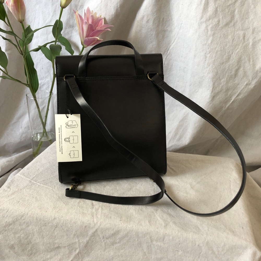 VereVerto Mini Macta Convertible Leather Backpack - Picture 4 of 16